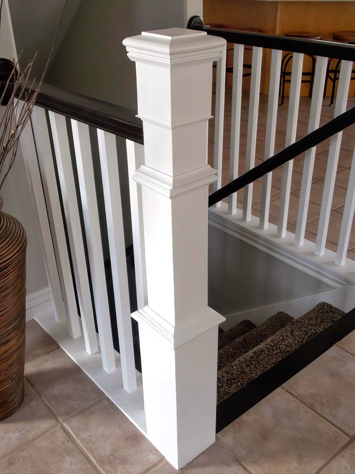 31 How To Build A Newel Post Around An Existing Banister TDA Designs Featured On @Remodelaholic 600x800 115656