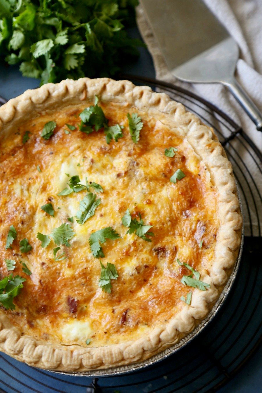 Bacon & Cheese Quiche Remodelaholic 5