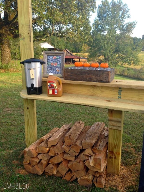 Building a Pergola with a Bar by Little White House Blog featured on @Remodelaholic