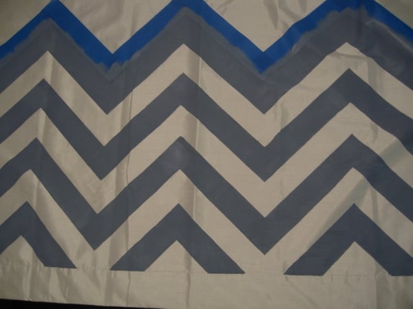 Ombre Painted Chevron Curtains Tutorial