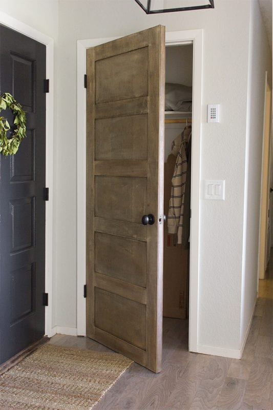 DIY A 5 Panel Wood Finish Door By Jenna Sue Design Co Featured On @Remodelaholic 533x800