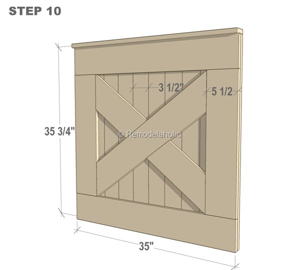 DIY Barn Door Baby Gate for Stairs STEP 10