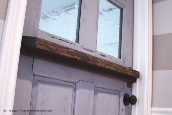 DIY Dutch Door From An Existing Door, Featured On Remodelaholic