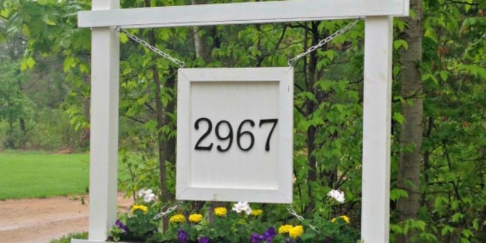 Build a House Number Sign and Planter Box