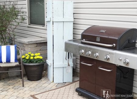 diy wood shutters hide outdoor eyesores