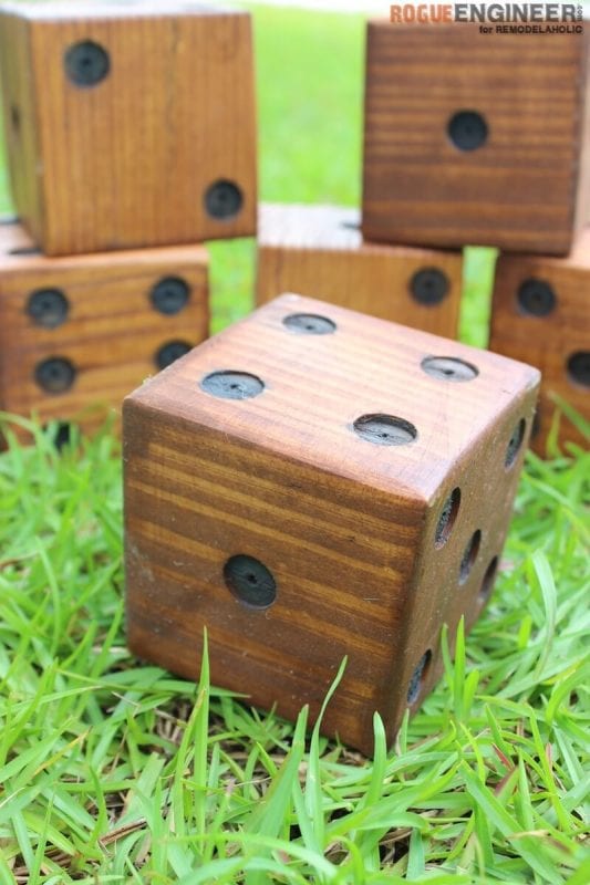 DIY Yard Dice