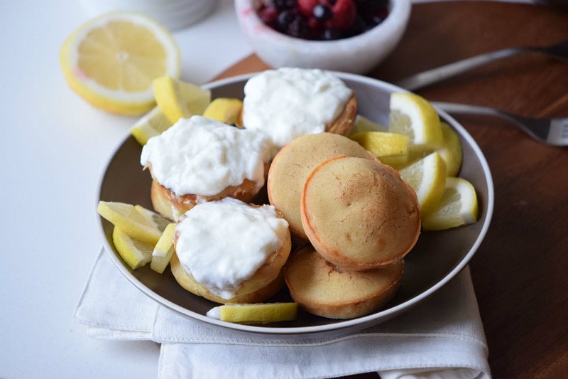 Yogurt Pancake Poppers