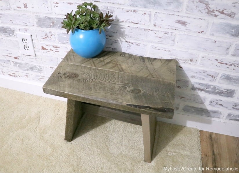 DIY Reclaimed Wood Stool + Plans