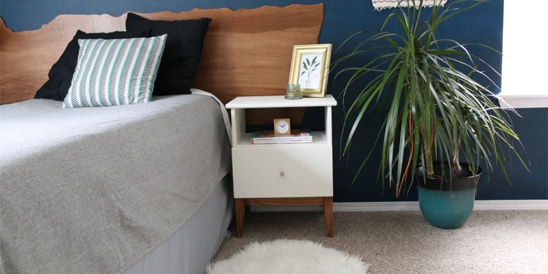 Gorgeous mid century Ikea Tarva hack by Petite Modern Life on Remodelaholc