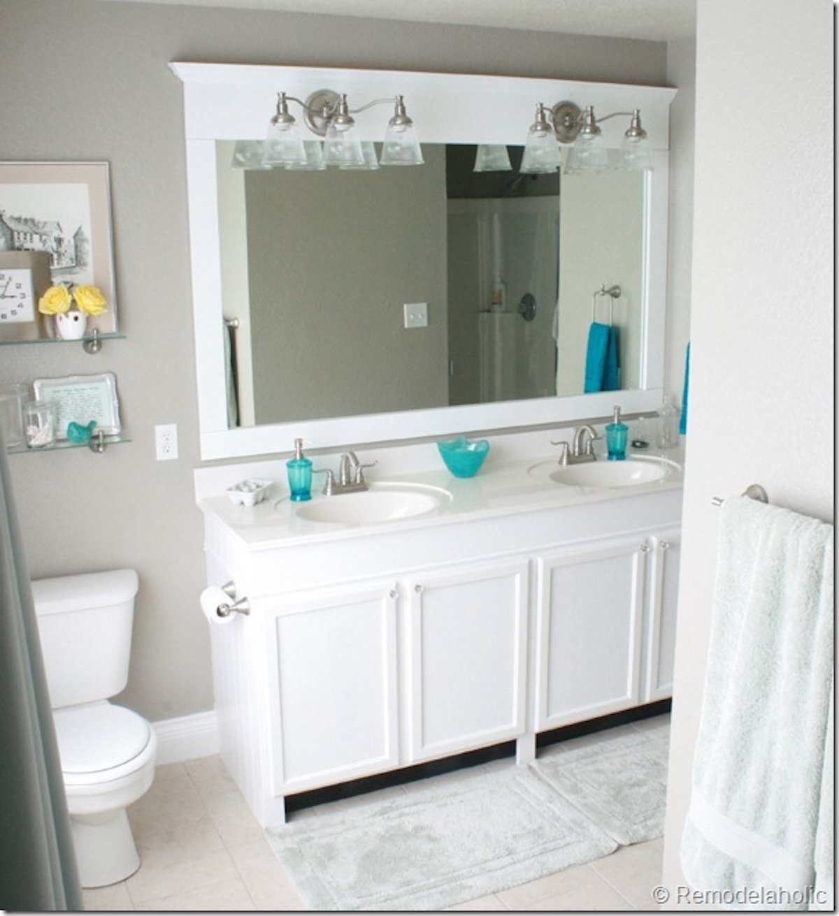 Frame A Large Bathroom Mirror