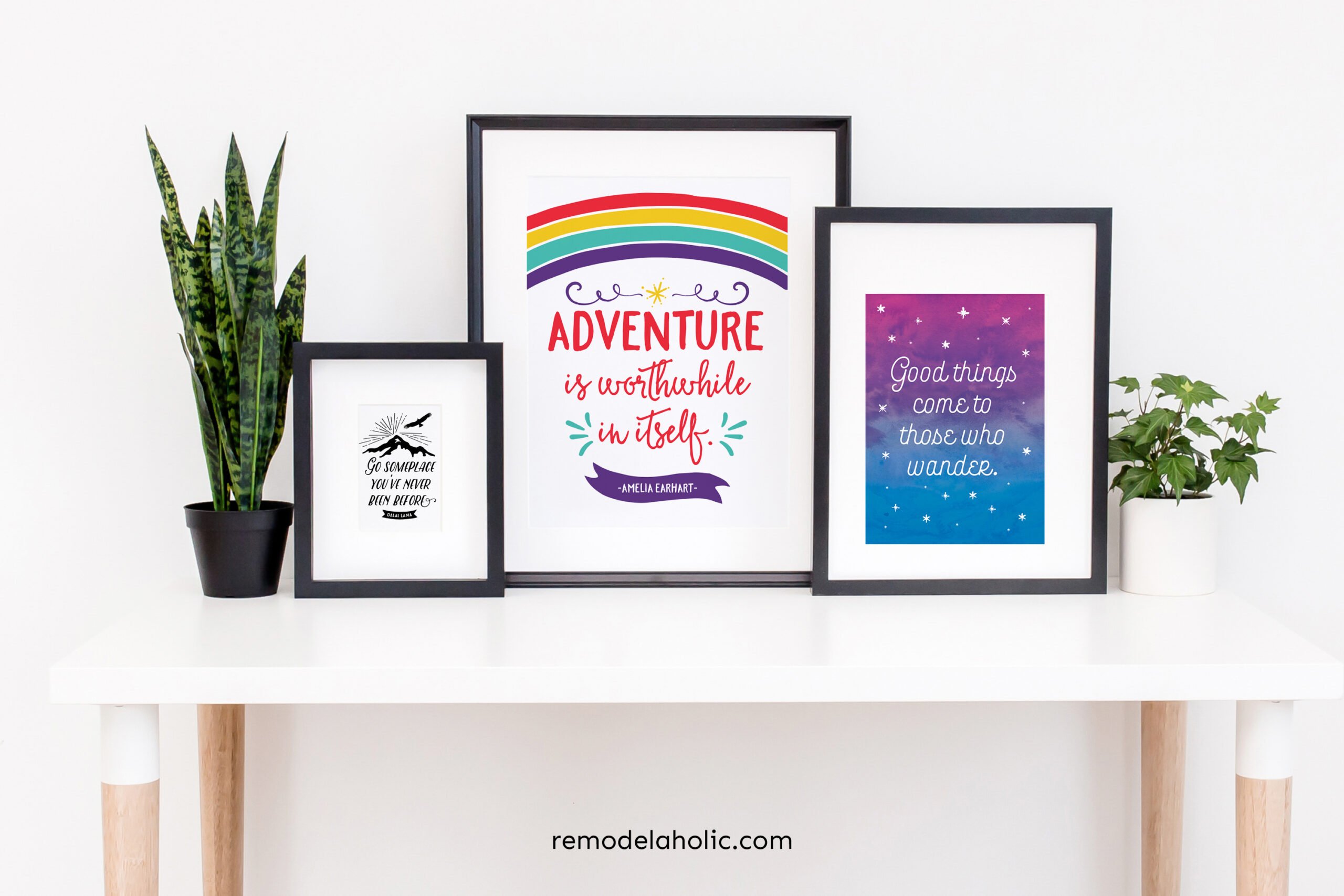 Free Printable Art For Travel Gallery Wall Quotes Remodelaholic