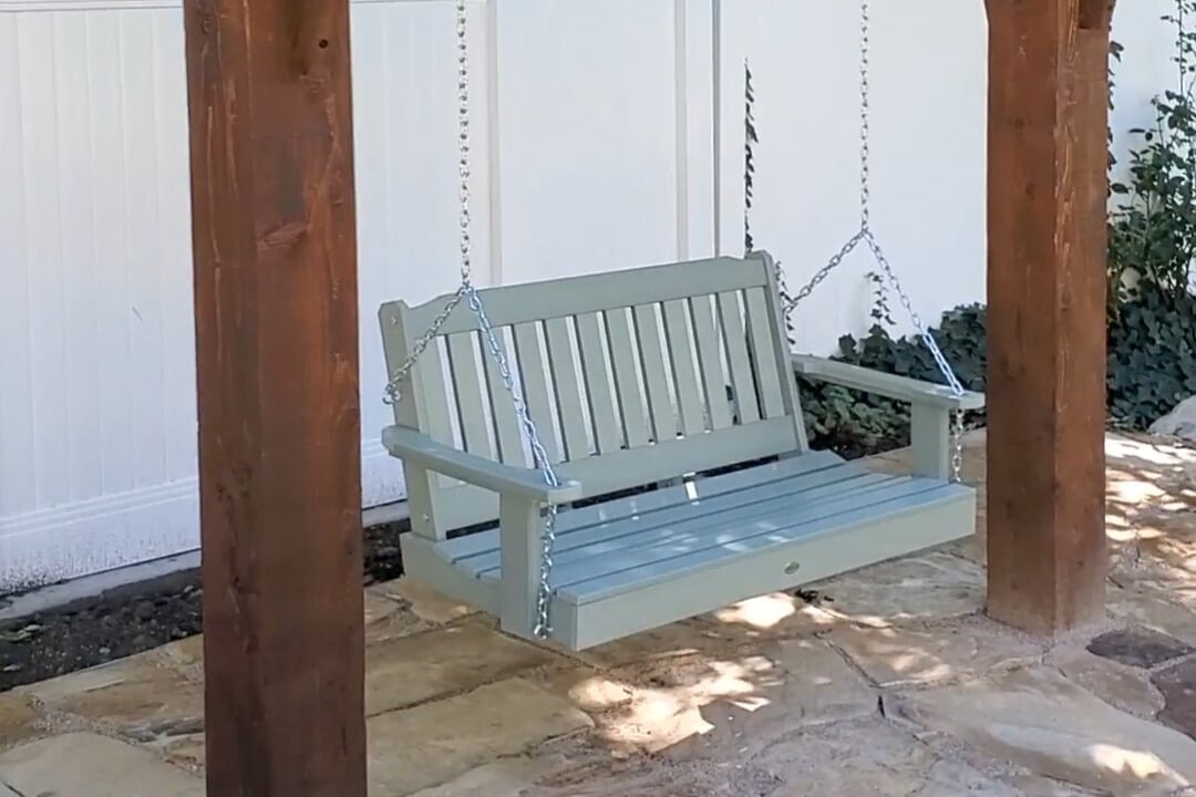 How To Hang A Porch Swing DIY Swing Arbor Remodelaholic