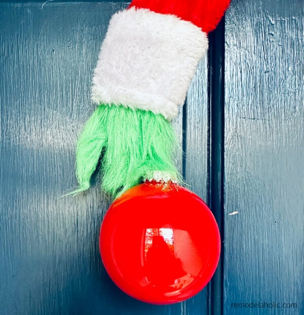 How To Make A DIY Grinch Wreath From Dollar Tree Supplies, Remodelaholic