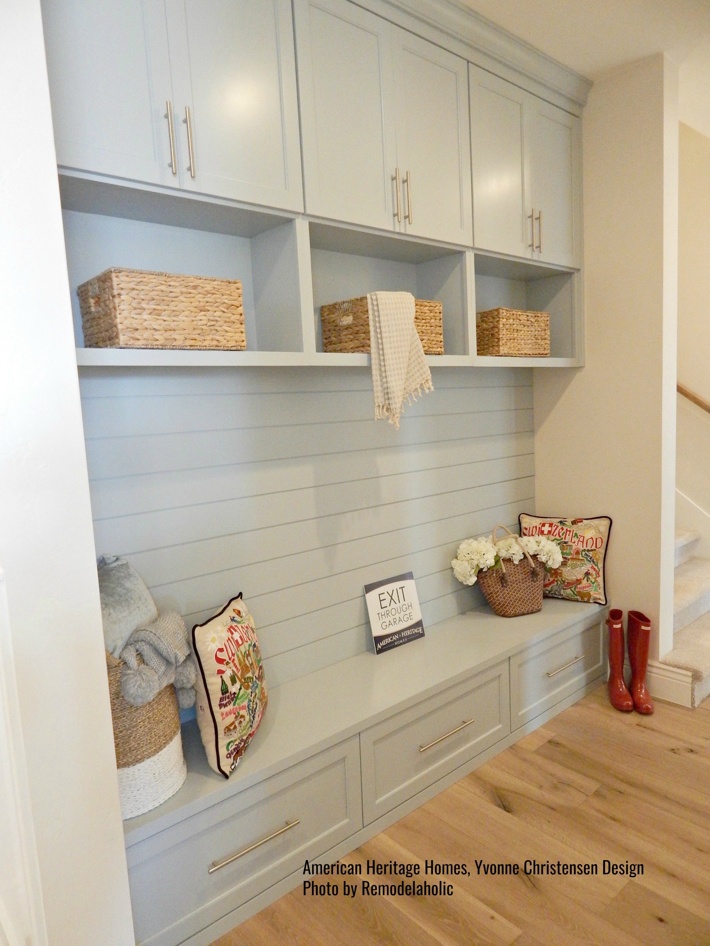 Light Blue Cabinets With Drawers In Laundry Room American Heritage Homes (8).ed