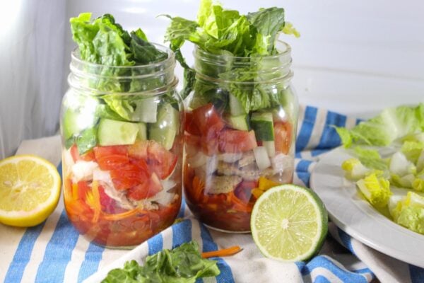 Mason Jar Taco Salad Feature Image