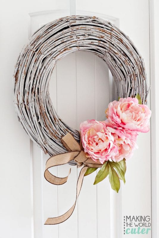 Peony Wreath