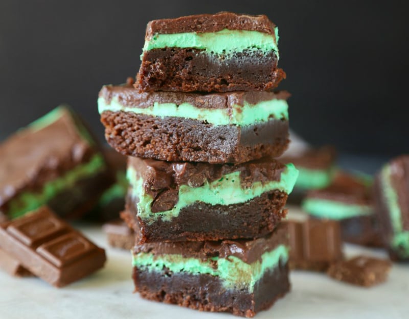 Remodelaholic Recipe Mint Chocolate Brownies Feature Image