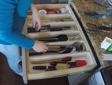 Remodelaholic Removable Large Utensil Drawer Organizer Step 5 