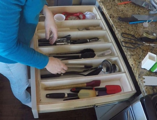 Remodelaholic Removable Large Utensil Drawer Organizer Step 5