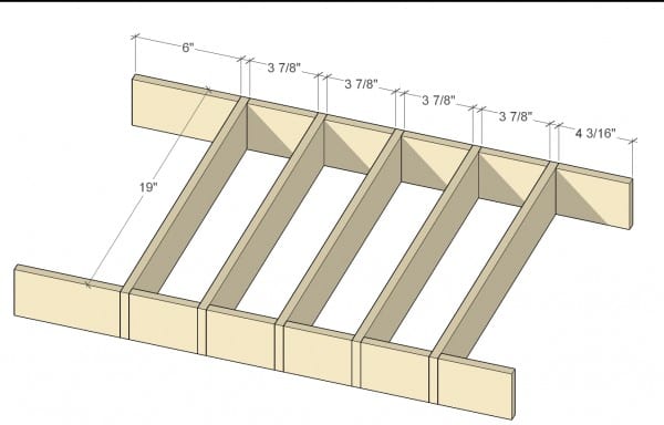 Remodelaholic Removable Utensil Drawer Organizers Cut Diagram 1 (13)