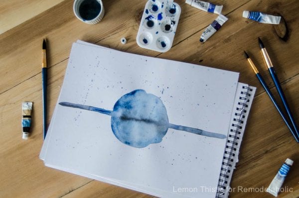 Simple Modern Watercolor Painting Tutorial- No skills required!