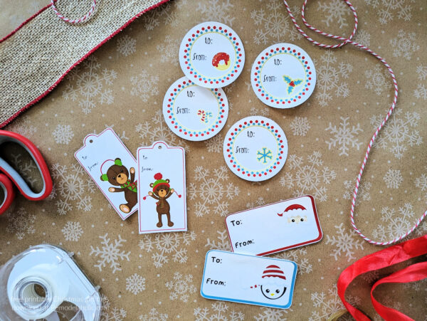 Set Of 3 Free Printable Christmas Tags For Gifts North Pole Teddy Bears Sugar Cookie Labels Remodelaholic 1