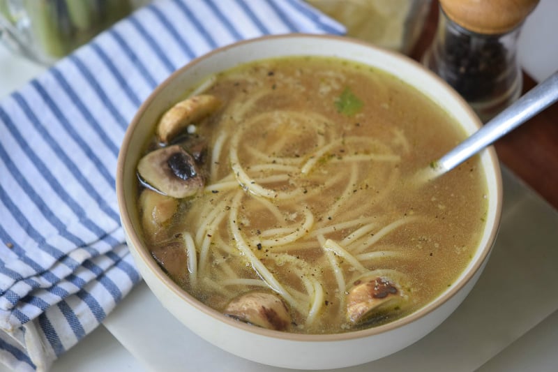 Mushroom Noodle Soup