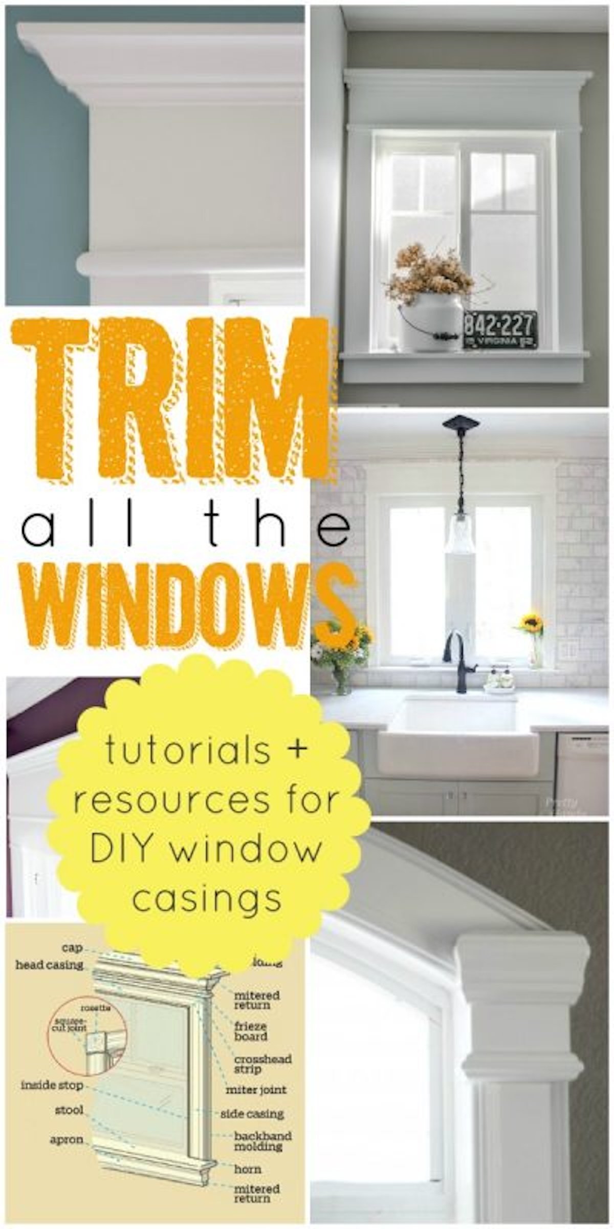 The Best Tutorials And Resource To Help You Trim Your Windows Via Remodelaholic 400x800