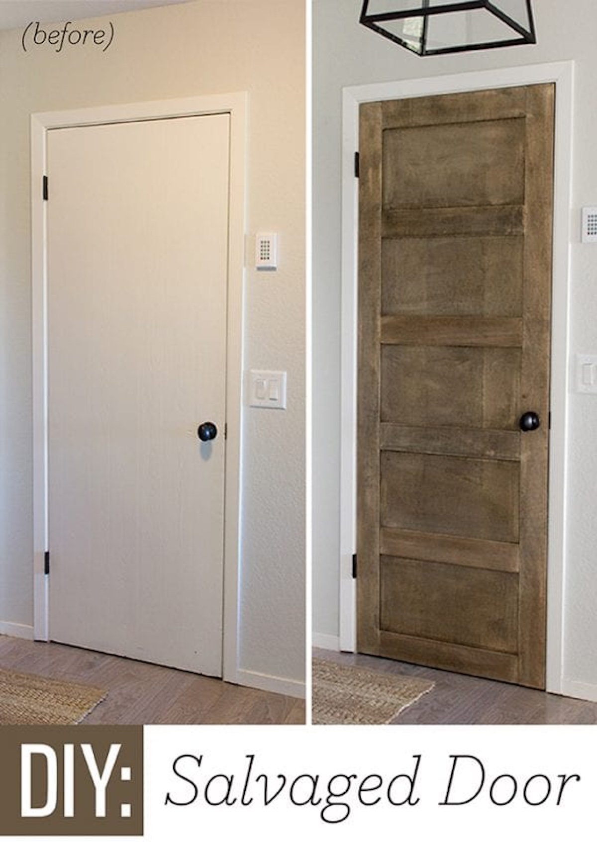 Turn A Plain Door Into A 5 Panel Door By Jenna Sue Design Co Featured On @Remodelaholic1 567x800