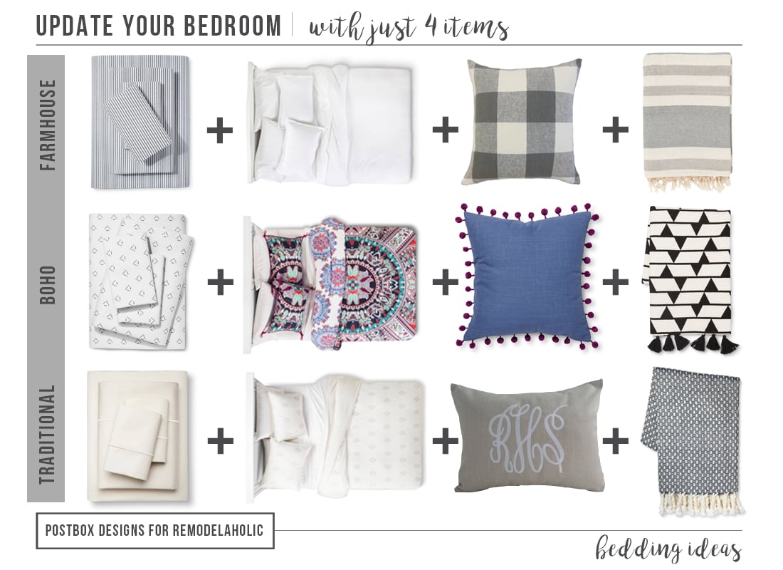 Update Your Bedroom with Just 4 Items by Postbox Designs Interior E-Design for Remodelaholic