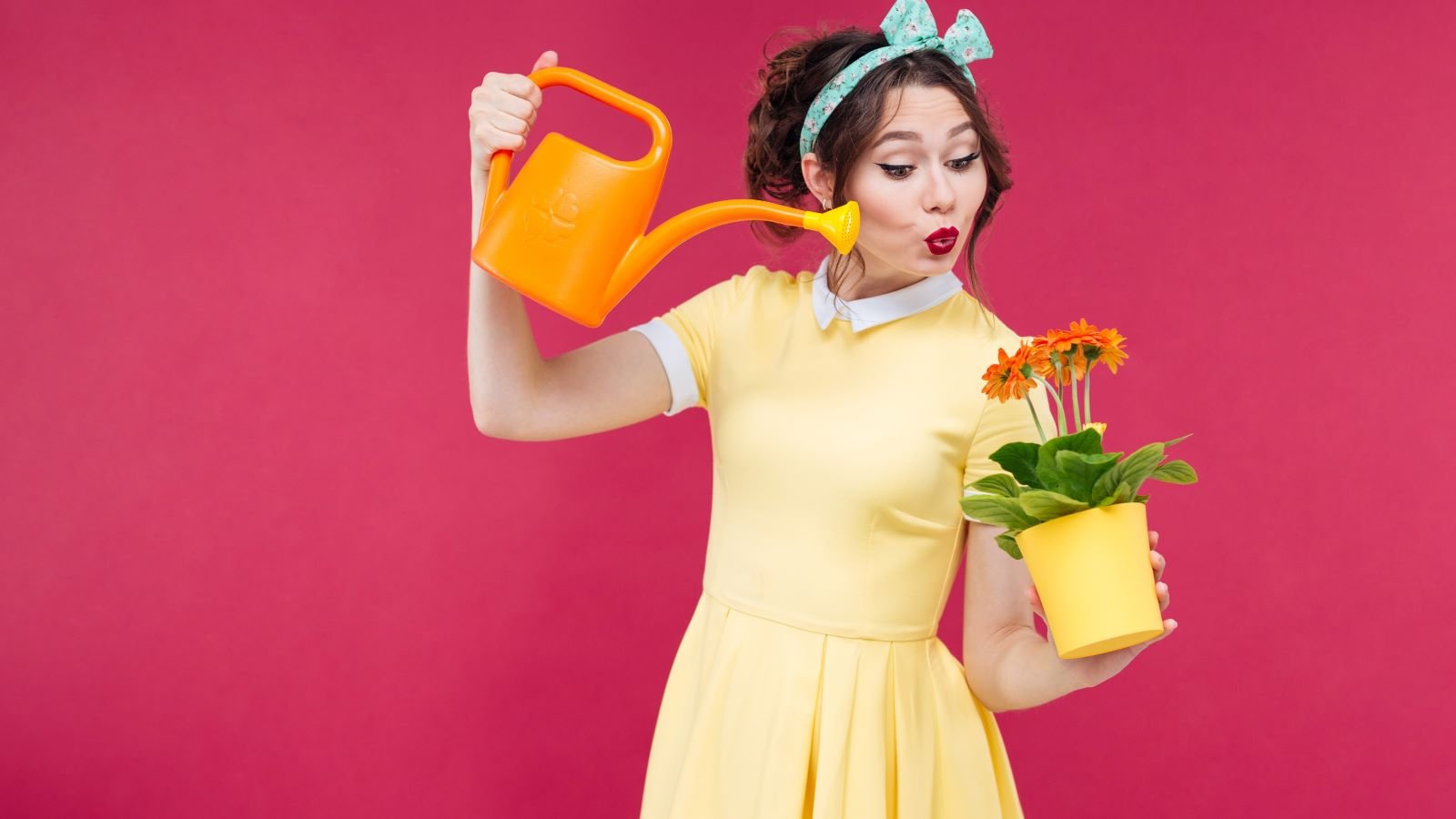 Woman With A Plant