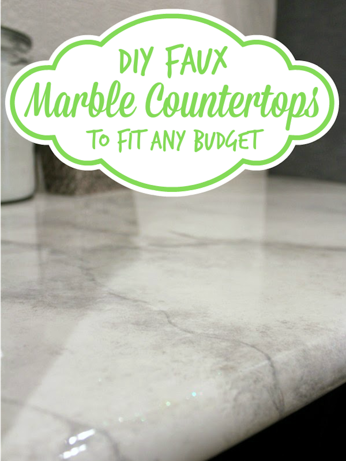 Diy Faux Marble Countertop Tutorial Batchelors Way On Remodelaholic