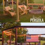 DIY Fire Pit Pergola For Swings, Plans And Tutorial LWHBlog On Remodelaholic