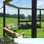 Diy Fire Pit Pergola With Swings, LWHBlog On Remodelaholic